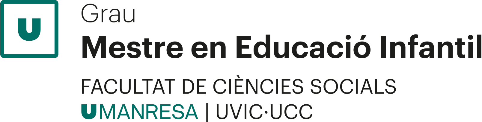 Logo Grau de Mestre d'Educació Infantil